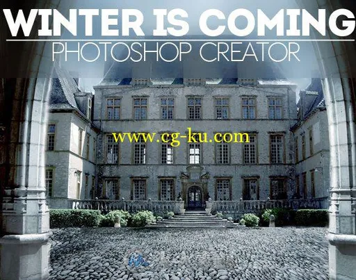 寒冬来临特效PS动作828287-winter-is-coming-photoshop-snowing-effect-action的图片1