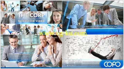 现代简单的企业公司幻灯片AE模板 Videohive Simple Corporate Slideshow 10771725的图片3