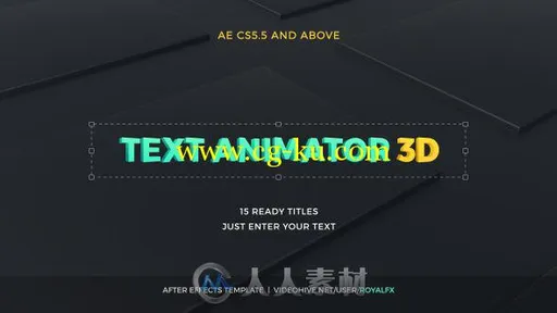 企业卡通3D文字标题AE模板Videohive Text Animator 03: 3D Corporate Titles 1754...的图片2