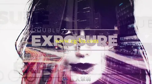 唯美彩色双重曝光幻灯片相册动画AE模板Videohive Double Exposure Slideshow 1847...的图片6