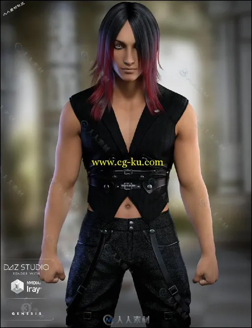 DAZ3D神色皮肤英俊男性3D模型合辑的图片4