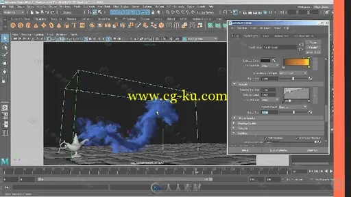 Maya神灯魔法烟雾特效实例制作视频教程 PLURALSIGHT MAYA DYNAMICS USING PARTICLE...的图片1