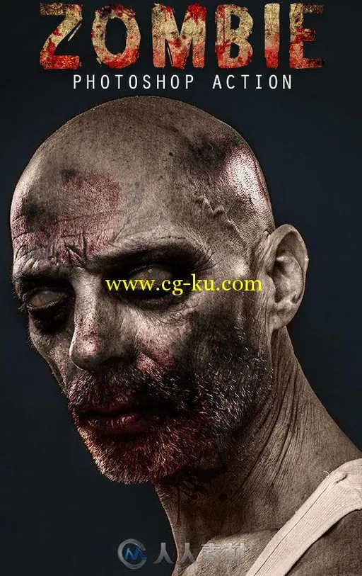 僵尸肖像特效PS动作graphicriver-18254921-zombie-action的图片3