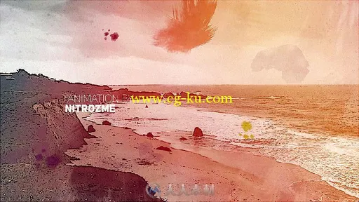 完美水彩视差幻灯片相册动画AE模板 Videohive Watercolor Parallax Opener 17723163的图片3