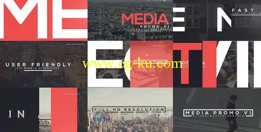 时尚媒体宣传幻灯片AE模板 Videohive Media Promo 17257650的图片1