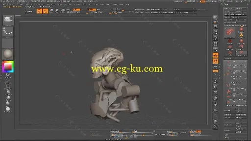 ZBrush影视游戏机器人头部设计实例制作视频教程 CUBEBRUSH ZBRUSH FOR HARDSURFACE...的图片1