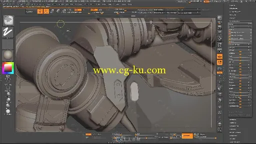 ZBrush影视游戏机器人头部设计实例制作视频教程 CUBEBRUSH ZBRUSH FOR HARDSURFACE...的图片6