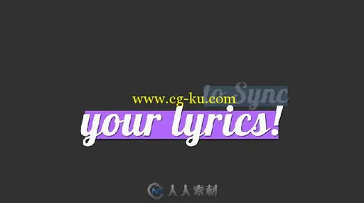 创意歌词排版动画幻灯片AE模板 Videohive Lyrics Typography 13710479的图片4