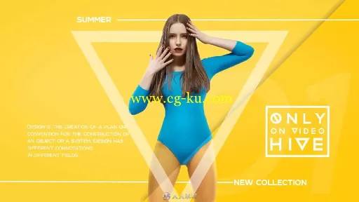 时尚创意三角背景宣传片产品展示AE模板 Videohive Fashion Promo 16429854的图片5