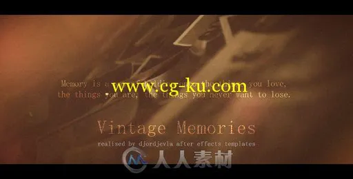 复古老电影光斑风格回忆幻灯片相册动画AE模板 Videohive Vintage Memories 18486197的图片1