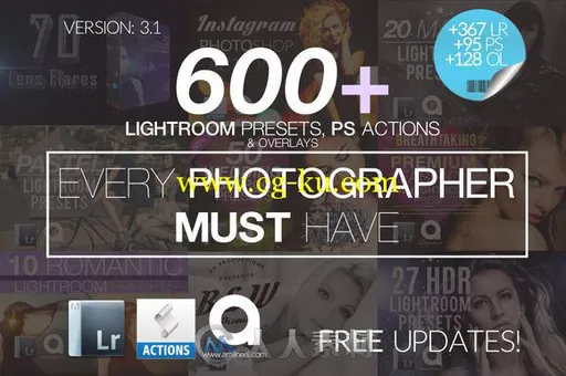 600款lightroom预设精彩合辑600 LIGHTROOM Presets Mega Bundle的图片3