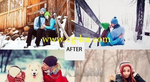 冬日来临照片调色lightroom预设Welcome Winter Lightroom Presets的图片1