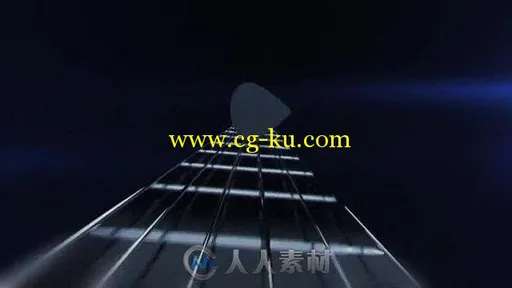 摇滚乐器飞梭标志LOGO演绎AE模板 Videohive Plectrum Logo Reveal 7779020的图片2