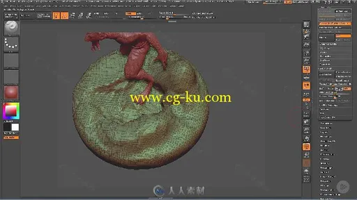 MARI与ZBrush人狼纹理雕刻技术训练视频教程 PLURALSIGHT ESTABLISHING A TEXTURING...的图片1