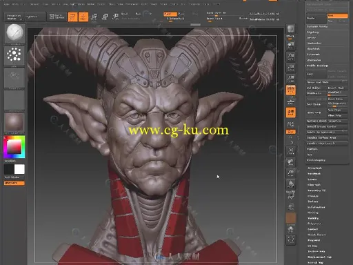 3dsmax超级恶魔游戏角色3D设计大师级视频教程 FLIPPEDNORMALS CREATING CHARACTER ...的图片3
