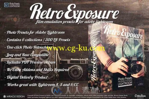 复古曝光表现lightroom预设Presets for Lightroom Retro Exposure的图片1