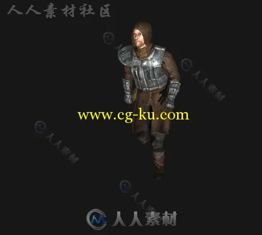 人类战士角色模型Unity3D素材资源的图片2