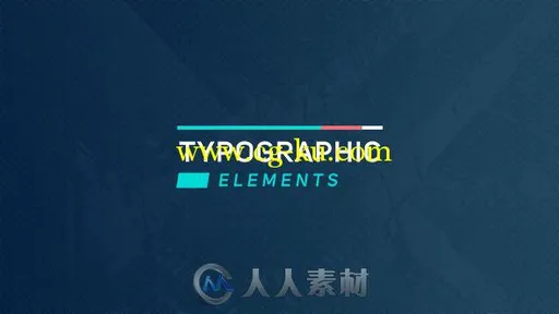 简单实用的标题排版动画AE模板 Videohive Typographic Elements 2 18501450的图片1