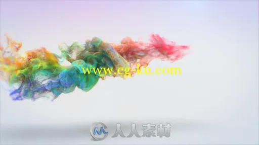 多彩粒子烟雾缠绕标志显示AE模板Videohive Winding Particles Logo Reveal 14106931的图片1