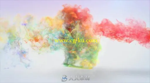 多彩粒子烟雾缠绕标志显示AE模板Videohive Winding Particles Logo Reveal 14106931的图片2