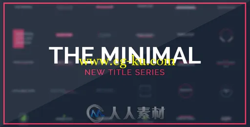 时尚简单的最小文字字幕标题动画AE模板 Videohive The Minimal 17427141的图片1