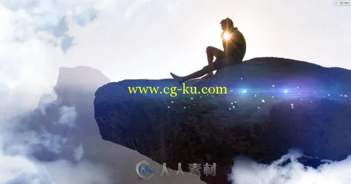 美丽梦幻的云彩笼罩幻灯片相册动画AE模板 Clouds Slideshow的图片1