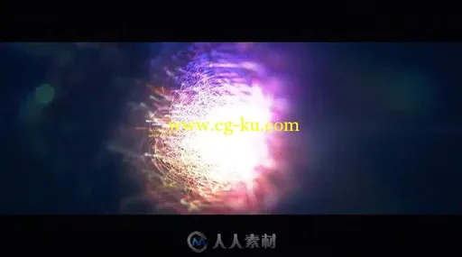 美丽星空粒子聚合闪亮形成标志LOGO演绎AE模板 Videohive Universe Opener 18525261的图片2