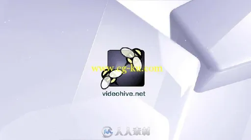 优雅美丽的三维方块折射标志LOGO演绎AE模板 Videohive Elegant Glossy Identity...的图片2