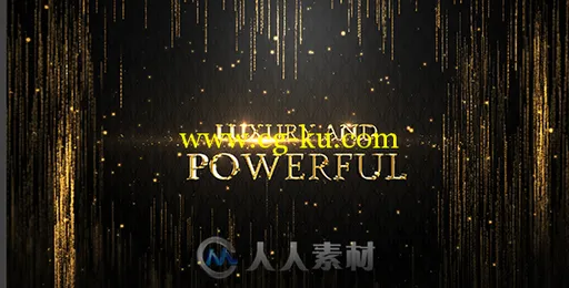 现代优雅高贵金色标题动画AE模板 Videohive Elegant Awards Titles 18547157的图片3