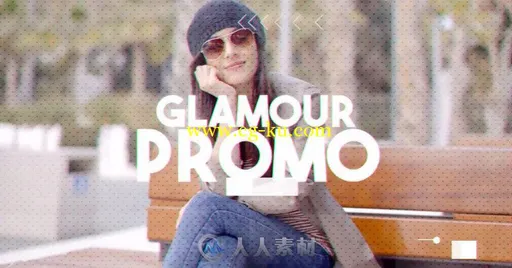 时尚网罩的魅力促销幻灯片产品宣传AE模板 Glamour Promo的图片1