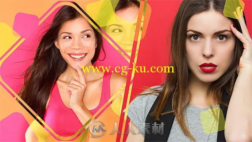 时尚魅力彩色幻灯片相册动画AE模板 Videohive Colorful Slideshow 17745340的图片3