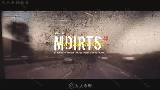 4K瑕疵镜头背景氛围渲染通道纹理素材合辑 MOTIONVFX MDIRTS 4K的图片5