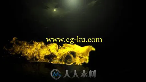 金色粒子马奔跑标志显示LOGO演绎AE模板Videohive Trailing Horse Logo Reveal 18...的图片1