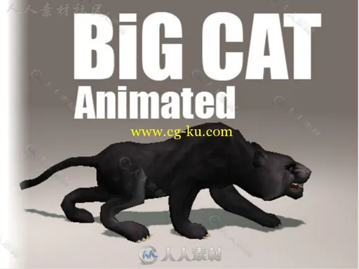 动画大猫哺乳动物角色模型Unity3D素材资源的图片1