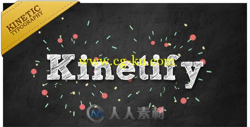 创意时尚动感的标题动画AE模板 Videohive Kinetify, sends a happy message.的图片1