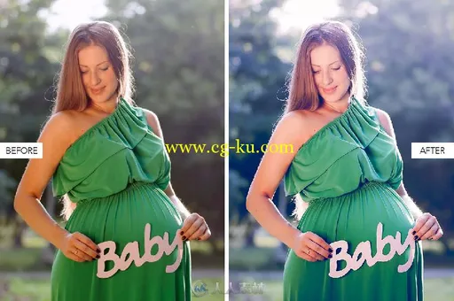 孕妇美照调色lightroom预设Pregnancy Lightroom Presets的图片1