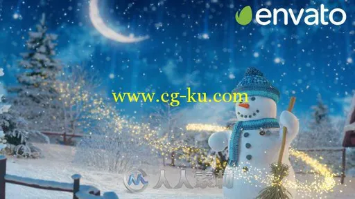 梦幻圣诞节快乐展示动画AE模板 Videohive Merry Christmas! 18772719的图片1