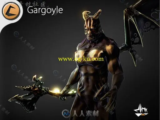 拿斧头的恶魔幻想人形生物角色模型Unity3D素材资源的图片4