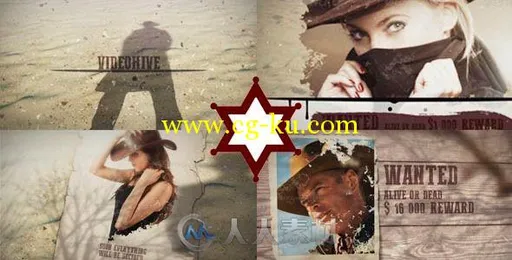 西部牛仔风格影视开场宣传片AE模板 Videohive Western Show Promo 11570771的图片2