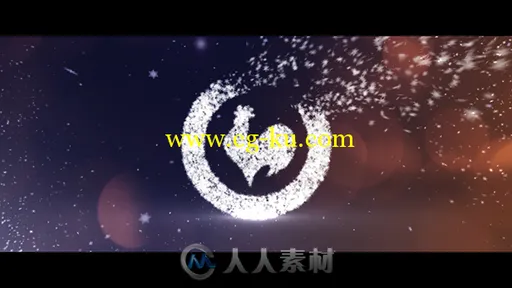 梦幻粒子雪花形成标志标题圣诞节幻灯片AE模板 Videohive Christmas 18593252的图片4