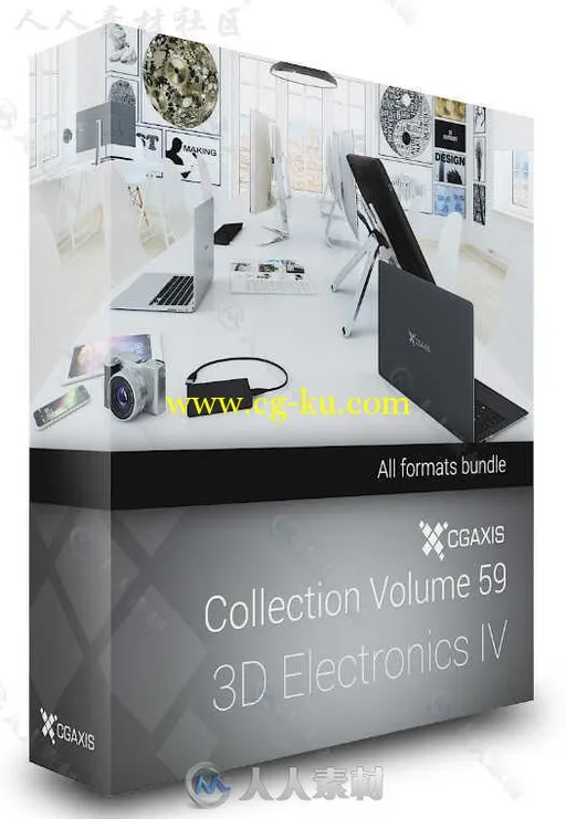 电子数码产品高精度3D模型合辑 CGAXIS VOL 59 3D ELECTRONICS IV的图片1