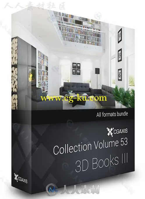 书籍书刊高精度3D模型合辑 CGAXIS MODELS VOLUME 53 BOOKS III的图片1