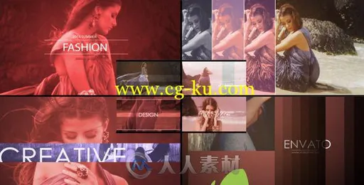 超酷色彩分割设计展示幻灯片相册动画AE模板 Videohive Soft Slide Show 7393168的图片1