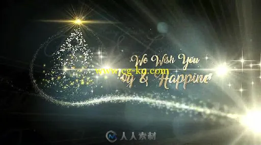 美丽的粒子画笔圣诞节幻灯片AE模板 Videohive Christmas 18766728的图片2