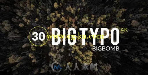 独特有趣的文字标题动画AE模板 Videohive Big Typo 18531465的图片1