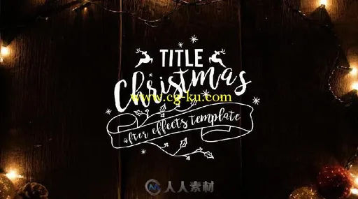 圣诞节动感时尚标题动画AE模板 Videohive Christmas Titles 18716178的图片2