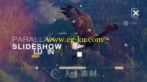 时尚动感线条视差幻灯片相册动画AE模板 Videohive Parallax Slideshow 18744553的图片1