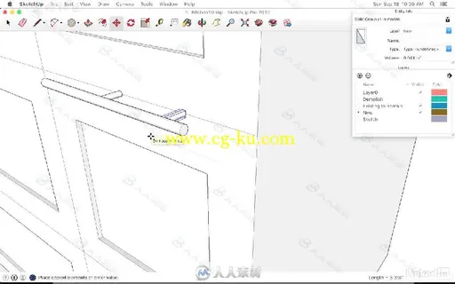 SketchUp厨房结构设计实例训练视频教程 SketchUp Kitchen Design的图片1