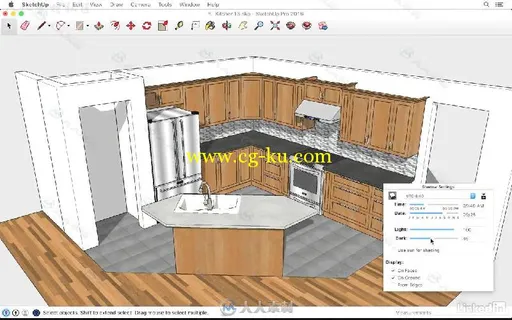 SketchUp厨房结构设计实例训练视频教程 SketchUp Kitchen Design的图片4