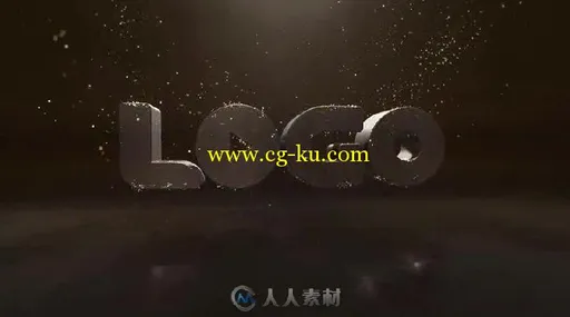 漂亮的金银颗粒标志展示AE模板 Videohive Gold Silver Particle Logo Title 18617257的图片2